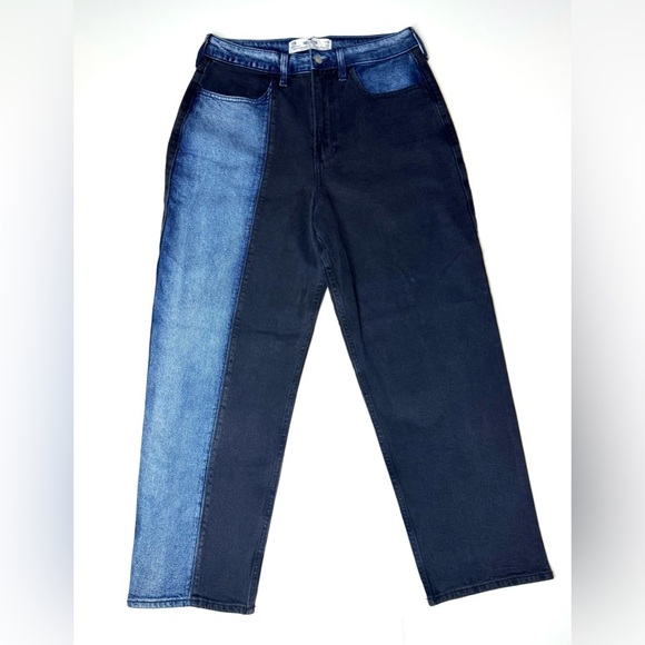 Hollister Women’s Curvy Ultra High Rise Vintage Straight Two-Tone Jeans Size-30 - Picture 1 of 11